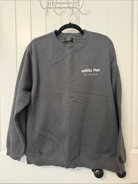EUC White Fox Boutique Crewneck Sweater in Charcoal